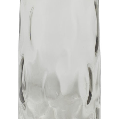 Rennifer Smoked Gray Glass Table Vase