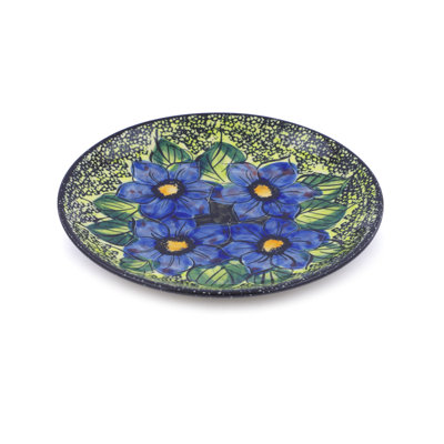 Assiette d’apéritif de poterie polonaise 8 po
