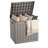 30 Gallon Water Resistant Durable Resin Lockable Deck Box(Light Brown/Gray)-122292822