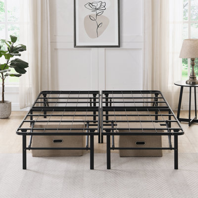 Structure de lit pliante polyvalente en métal pour tous les matelas, offrant durabilité, facilité d'assemblage et rangement sous le lit