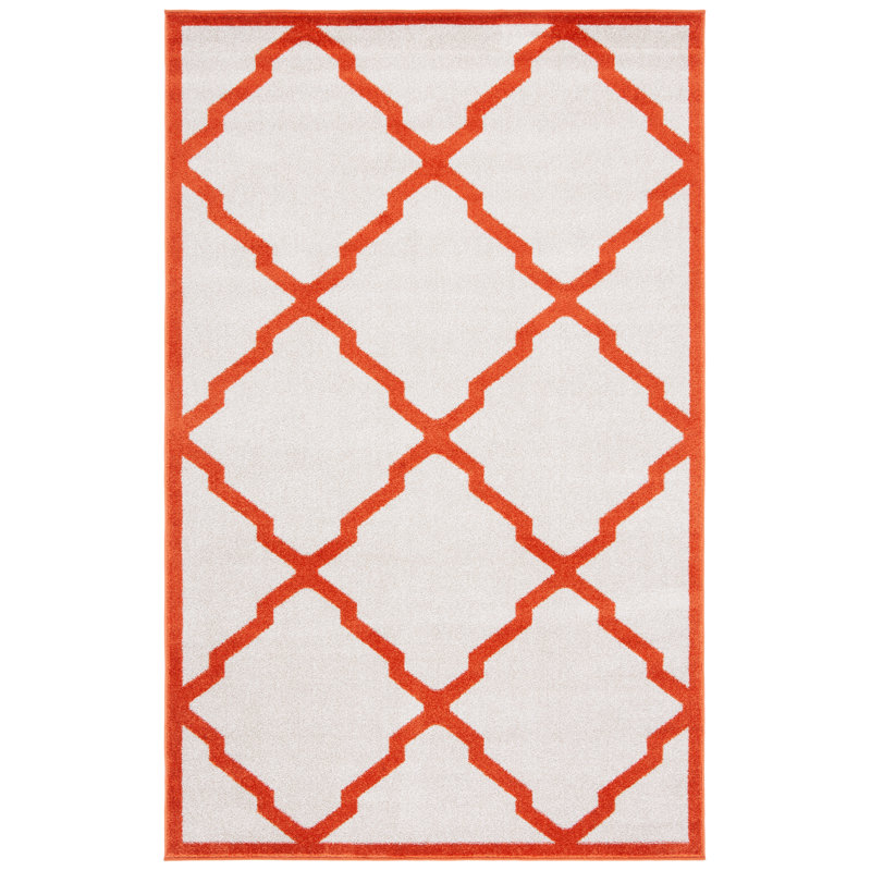 Currey Performance Geometric Rug, Rectangle 5'3" x 8'
