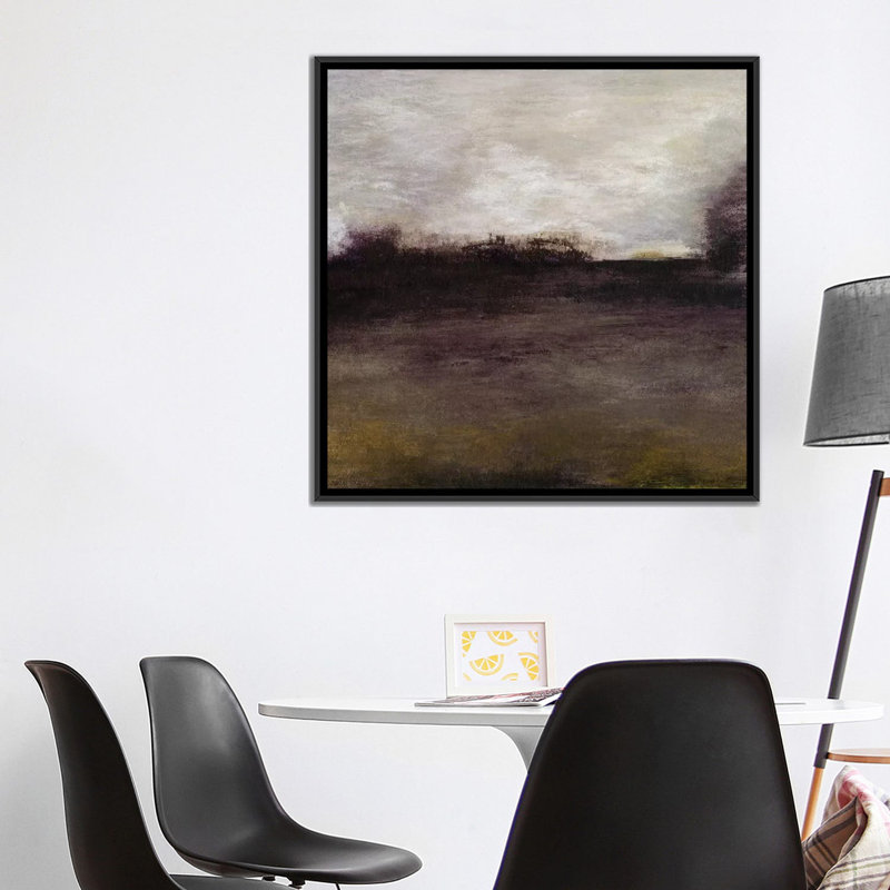 « seasons iv », reproduction d’art sur toile, H 18 po x l 18 po x P 1,5 po, Toile avec cadre noir, Pas de tapis