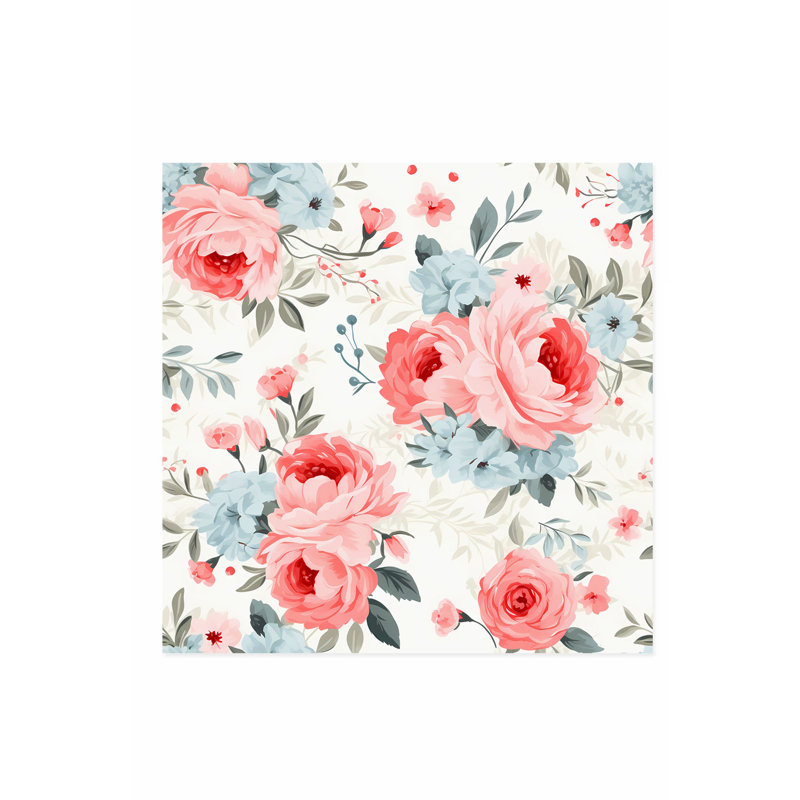 Reproduction d'art sans cadre, pétales de fleurs, H 12 po x l 12 po