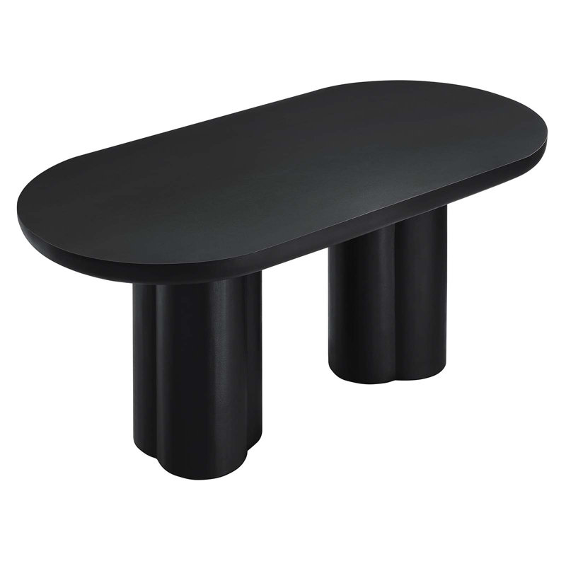 Modway Caspian Oval 72'' L x 36.1'' W, Black
