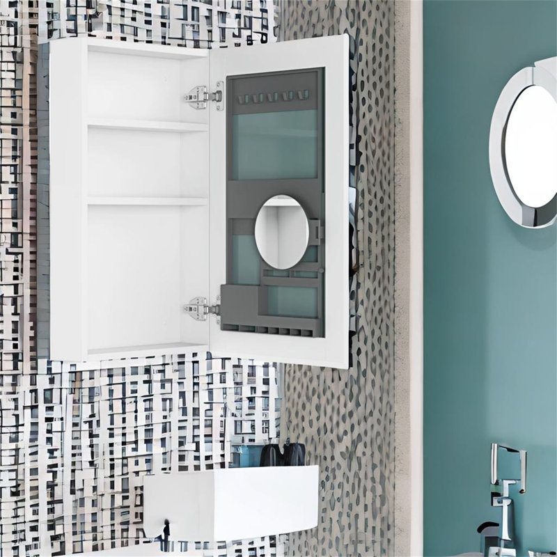 Armoire à pharmacie avec miroir l 26 po Corsiglia, H 26 po x l 15 po x P 3,81 po