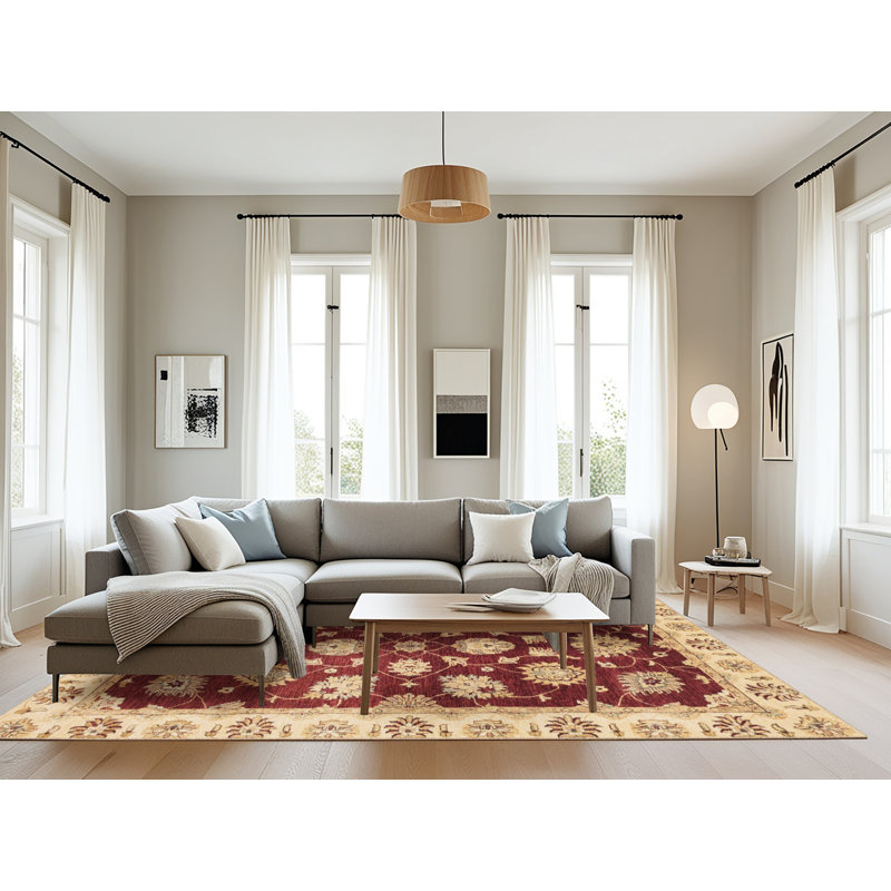 Tapis multicolore à motif abstrait Adalisse, Rectangle 8 pi x 12 pi