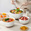3-Piece Sesame Glaze Stoneware Mixing Bowl Set