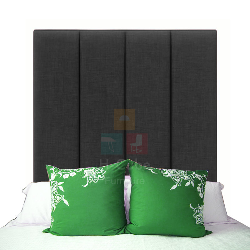 Alton Upholstered Headboard, Charcoal, Double (4'6")
