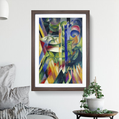 The Little Mountain Goats by Franz Marc - Picture Frame Graphic Art