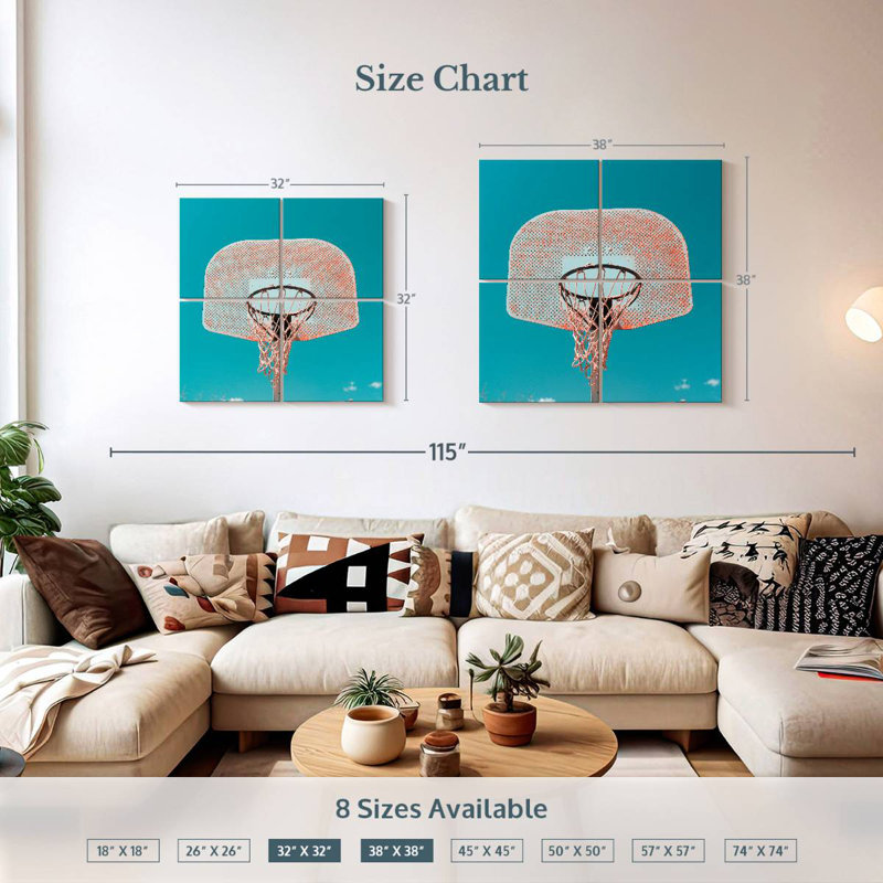 Ballon de basketball Sirci Sky High, H 38 po x l 38 po