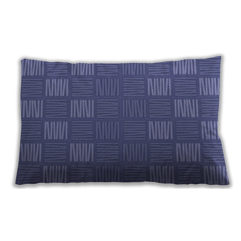 Patterned 982 Throw Pillow, Blue, Synthetic