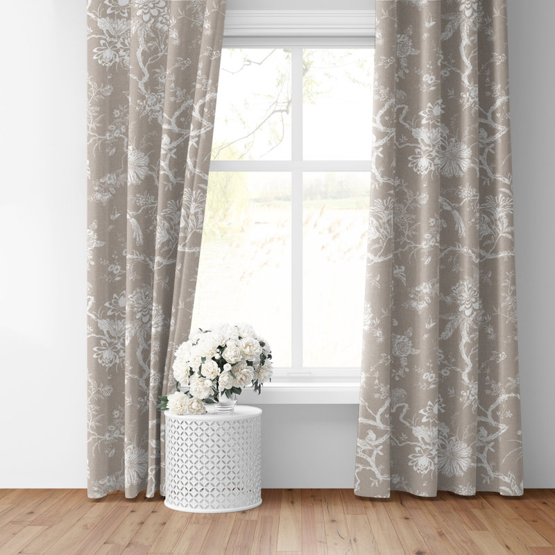 Ensemble de 2 rideaux en coton Elwood, L 50 po x L 36 po