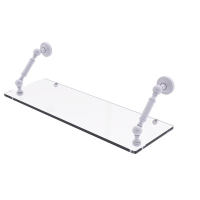 Beresford 1 Piece Metal and Glass Bracket Shelf