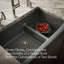 Whitehaven® 36" L x 22" W Double Basin Farmhouse/Apron Kitchen Sink-10397077