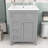 24-Inch Bathroom Vanity with Ceramic Sink, Adjustable Shelves and 4 Drawers-492621