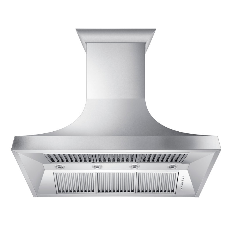 ZLINE 30" Designer Series Fingerprint Resistant Stainless Steel Ducted Wall Range Hood (8632S-30), Satin Stainless Steel