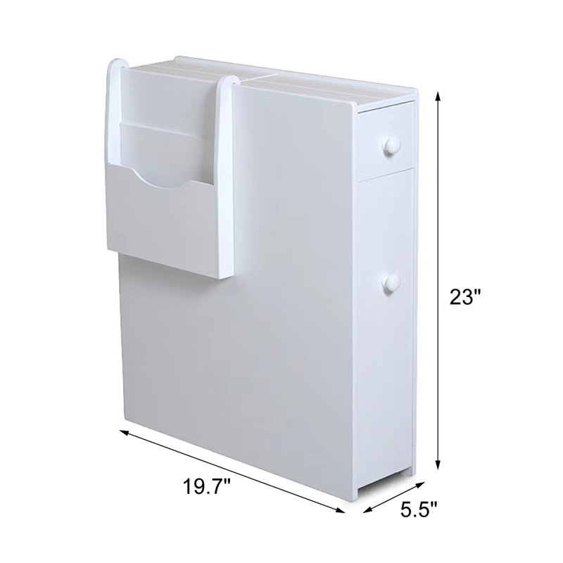Armoire de salle de bain autoportante l 5,5 po x H 22,8 po x P 19,7 po