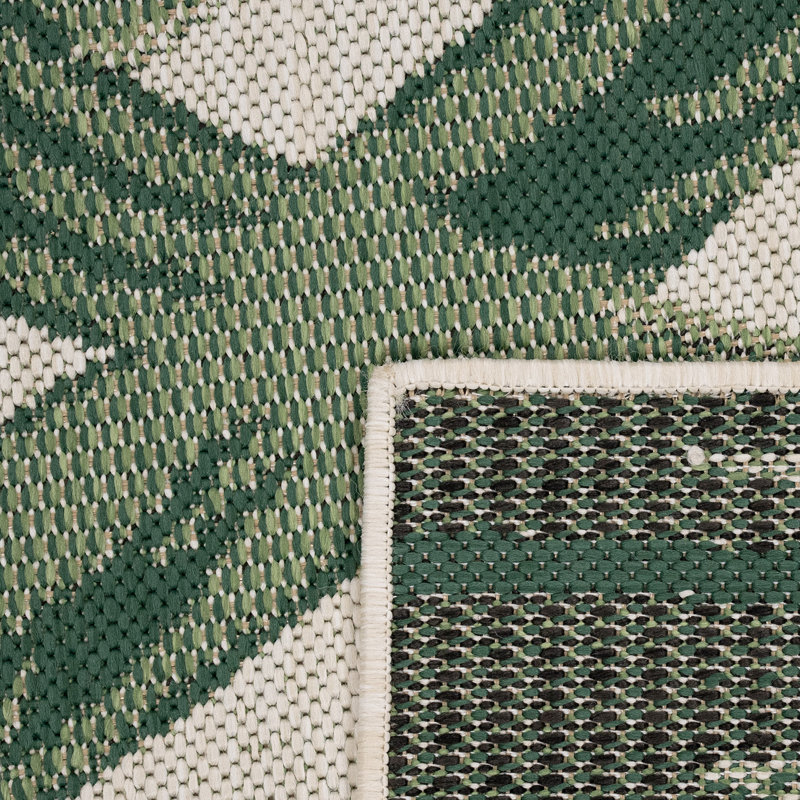 Gagny Floral Indoor / Outdoor Area Rug, Runner 2'8" x 8'2", Ivory/Green