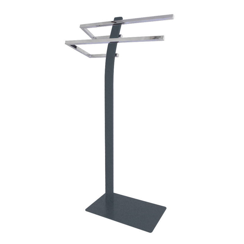 Kingston Brass Edenscape Freestanding Dual Towel Rack, Polished Chrome