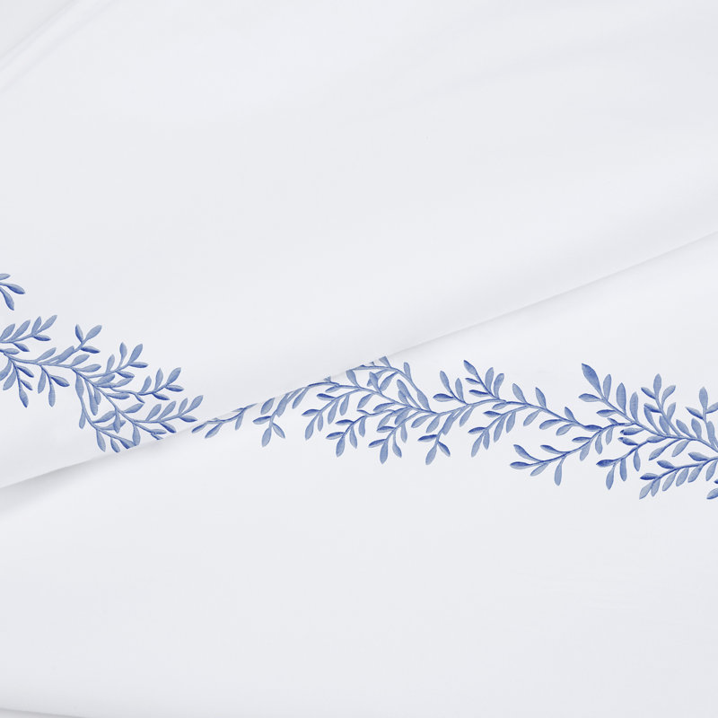 Canberra Floral Sheet Set, Blue, King Sheet Set with 2 Pillowcases
