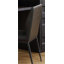 Chaise en cuir synthétique gris Cargo et finition bronze industriel