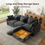 Canapé modulaire à 3 places avec repose-pieds avec rangement Aarden Pure Cloud-1855685098-1855685110