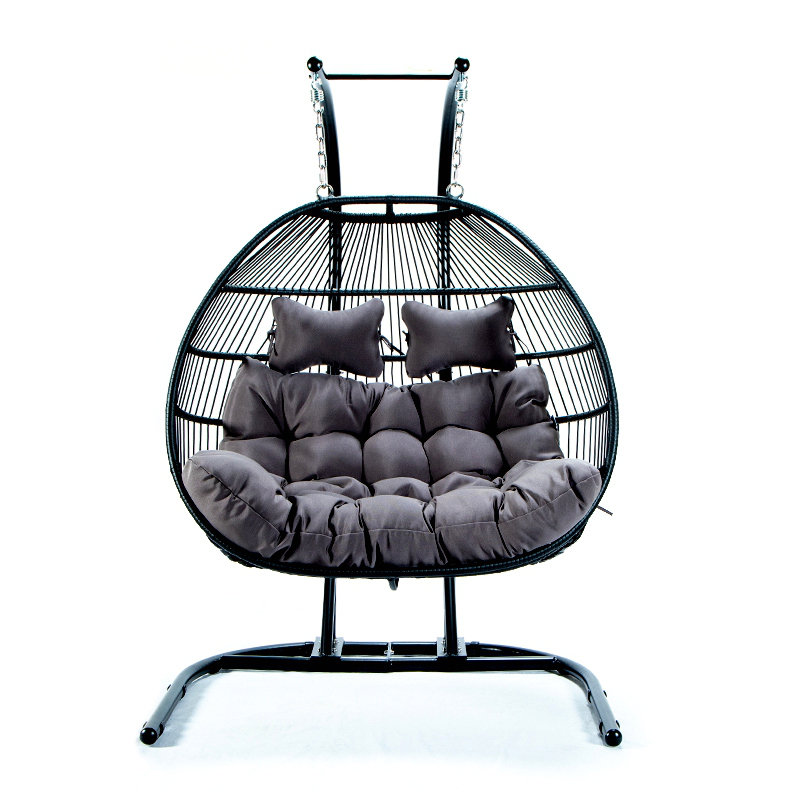 FOLDING DOUBLE SWING CHAIR With CUSHION