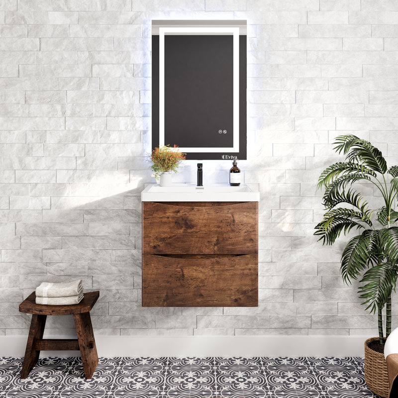 Ensemble de meuble-lavabo simple 24 po Firkins, Blanc lustré
