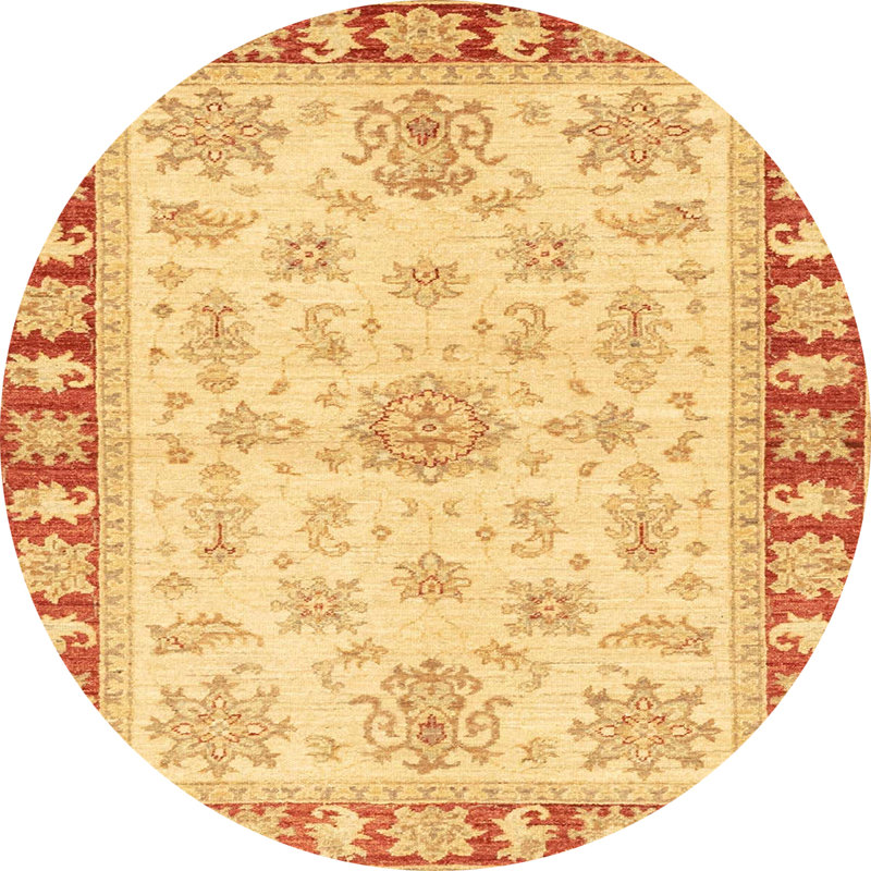 Tapis abstrait moderne 3926, Rond 5 pi