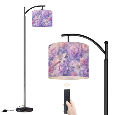  Lampe sur pied Arc Elegant Pastel Floral Lilies