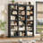 Huckins Standard Bookcase with Adjustable Shelves, 71.2" H x 63.4" W Modern Wood Storage Shelf-112500247