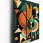 Horloge murale Mid-Century Retro Dimensions VI - Abstract Mid Century-98962254