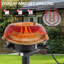 1600W Portable Double Layer Electric BBQ Grill With Stand Red-110979104