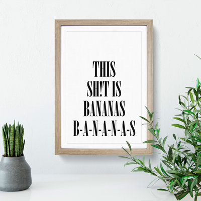 Bananas - Picture Frame Typography