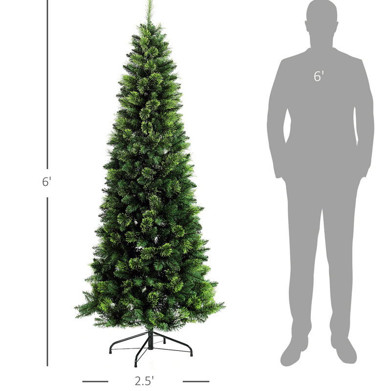 Grand sapin de Noël artificiel avec 618 branches, 5.11'