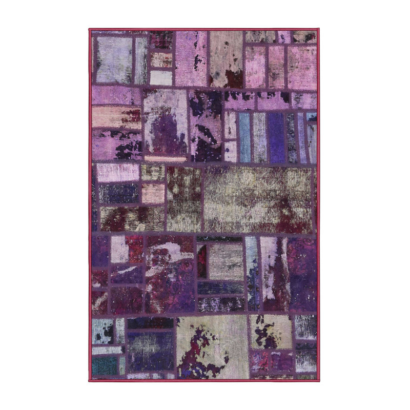 Tapis décoratif multicolore à motif abstrait, Tapis de couloir 2 pi x 5 pi
