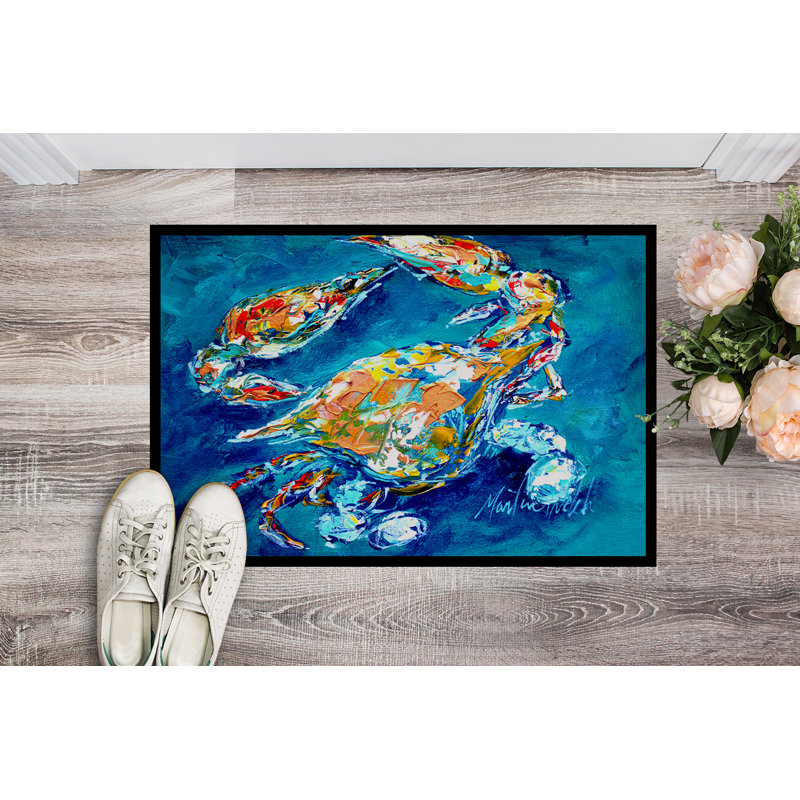 Hajrah Non-Slip Indoor/Outdoor Doormat, Rectangle 2' x 3'