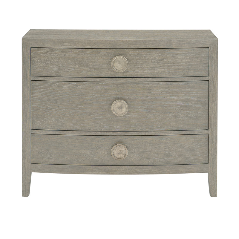 Linea 38'' W Nightstand, Linea - Cerused Greige Finish