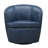Azurdee Top Grain Genuine Italian Leather Swivel Barrel Chair (Set of 2)-107150432