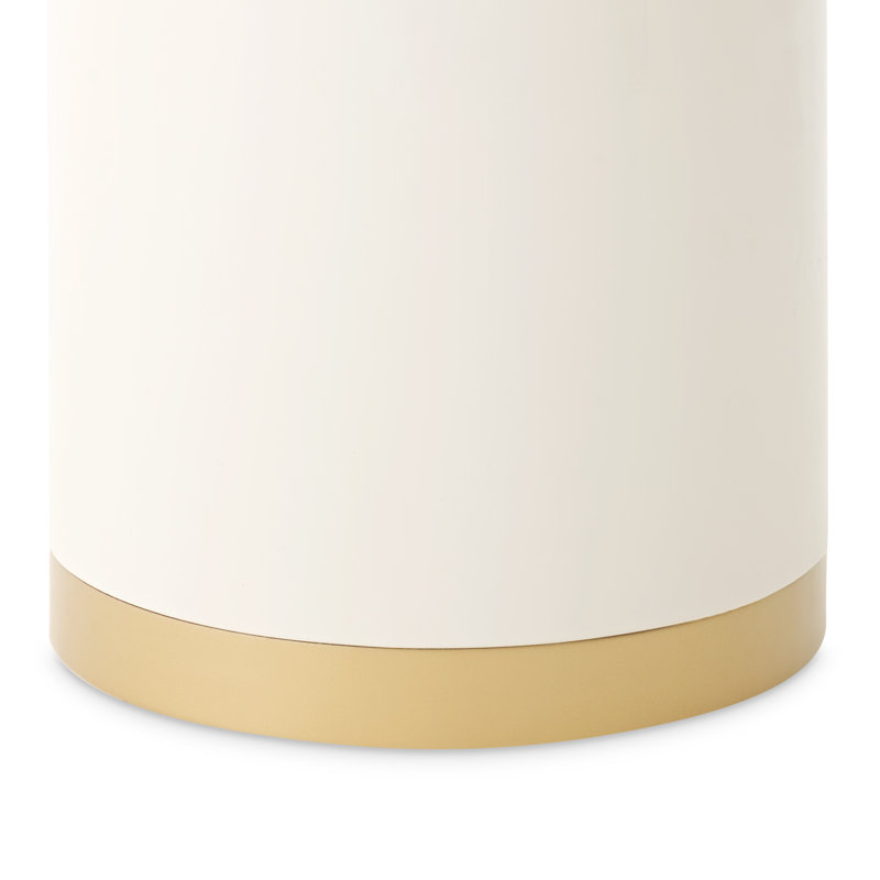 Gineverra End Table - Ivory Gold