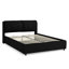 Lit plateforme tapissier hydraulique avec tête de lit intégrée, cadre de lit de chambre à coucher avec espace de rangement-303976996-303976997