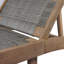 Chaise longue en rotin PE Hayes avec structure en bois d'acacia