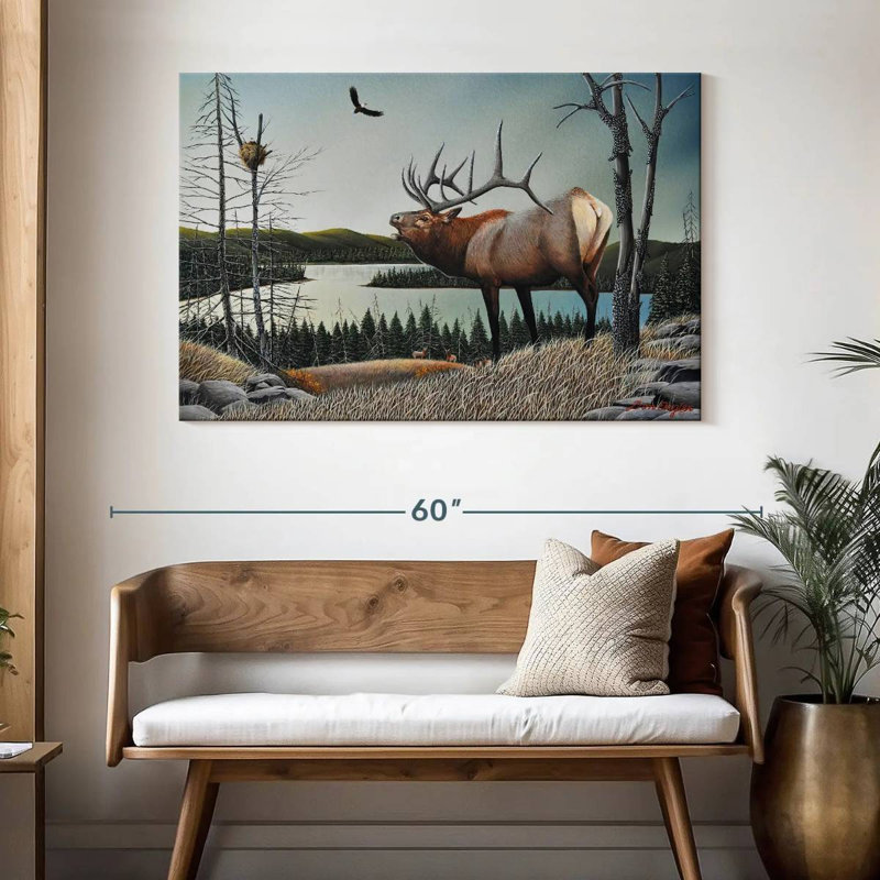 Brampt Bugling Elk, 32" H x 48" W