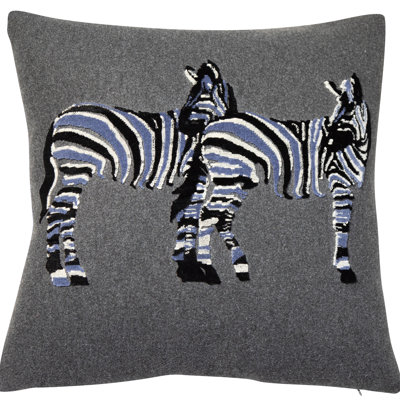 Rutgers Feather Abstract Square Throw Cushion