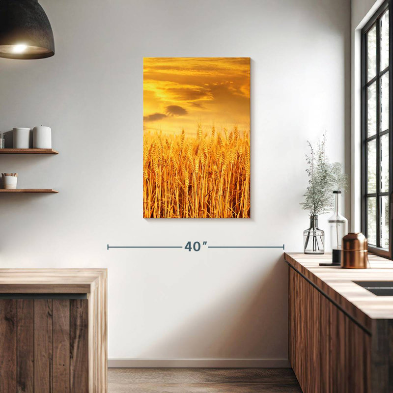 Champ de blé Alvord Sunset, H 36 po x l 24 po