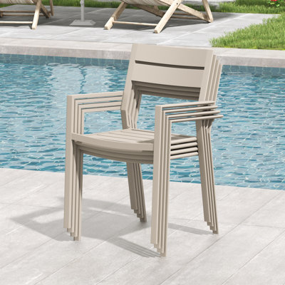 6-Person Patio Dining Set With Metal Chairs