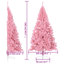 Arbre de Noël artificiel en forme de demi-cercle avec support PET-617682563-617682571
