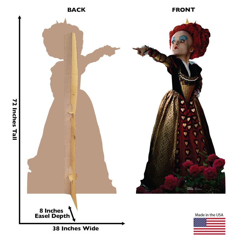 Red Queen Alice in Wonderland Life-Size Cardboard Cutout