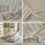 Ensemble de housse de couette rayé 100% coton délavé DONEUS-113054929-113054932