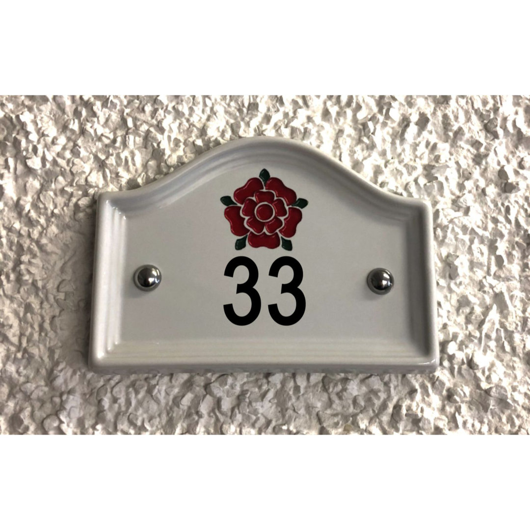 17cm Walsham Flush Mount House Number